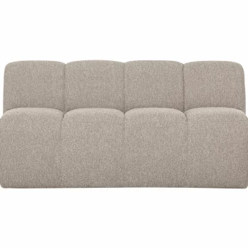 Outlet WOOOD Mojo Eetbankje 164 Cm Met Rugleuning Bouclé Beige Melange