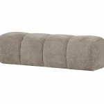 Sale WOOOD Mojo Eetbankje 164 Cm Ribstof Donker Zand Donkerzand