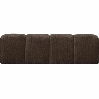 Discount WOOOD Mojo Eetbankje 164 Cm Ribstof Bruin