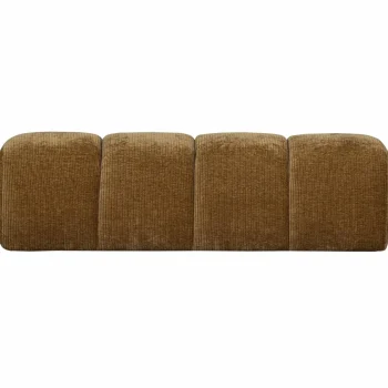 Clearance WOOOD Mojo Eetbankje 164 Cm Ribstof Honinggeel