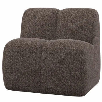 Hot WOOOD Mojo Eetbankje 84 Cm Met Rugleuning Wollig Bruin