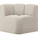 Sale WOOOD Mojo Eetbankje Hoek Met Rugleuning Bouclé Beige Melange