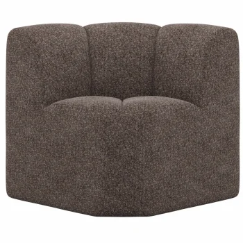 Sale WOOOD Mojo Eetbankje Hoek Met Rugleuning Wollig Bruin