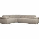 Clearance WOOOD Mojo Hoekbank Links Bouclé Beige Melange