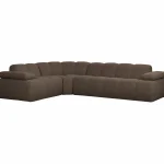 Discount WOOOD Mojo Hoekbank Links Bouclé Bruin Melange