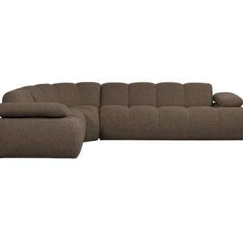 Discount WOOOD Mojo Hoekbank Links Bouclé Bruin Melange