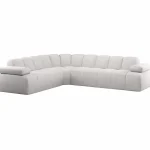 Clearance WOOOD Mojo Hoekbank Links Bouclé Ecru Melange