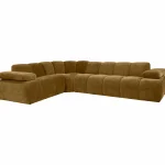 Discount WOOOD Mojo Hoekbank Links Ribstof Honinggeel