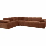 Sale WOOOD Mojo Hoekbank Links Ribstof Roestbruin