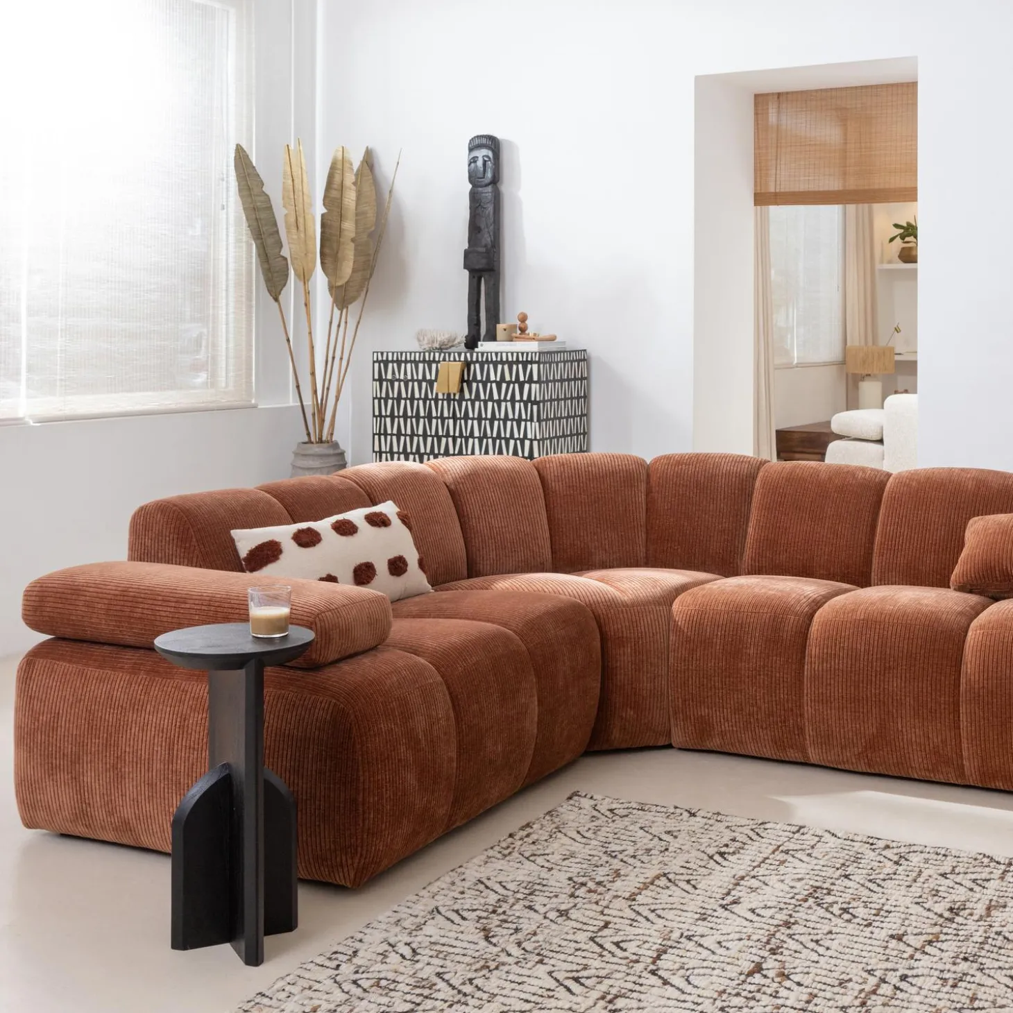 mojo-hoekbank-links-ribstof-ro-XXKlvtUy-3.webp Sale WOOOD Mojo Hoekbank Links Ribstof Roestbruin