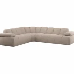 Online WOOOD Mojo Hoekbank Links Wollig Donkerzand