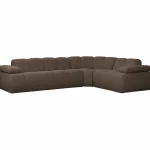 Discount WOOOD Mojo Hoekbank Rechts Bouclé Bruin Melange