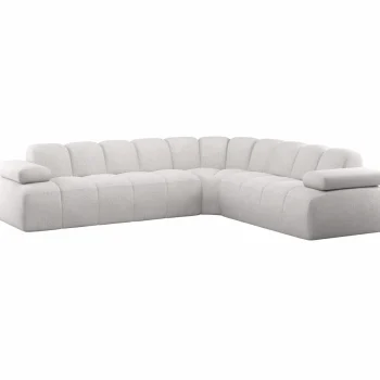 New WOOOD Mojo Hoekbank Rechts Bouclé Ecru Melange