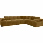 Sale WOOOD Mojo Hoekbank Rechts Ribstof Honinggeel