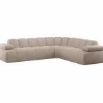 Fashion WOOOD Mojo Hoekbank Rechts Wollig Donkerzand