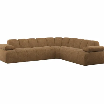 Hot WOOOD Mojo Hoekbank Rechts Wollig Honinggeel