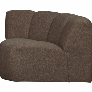 New WOOOD Mojo Hoekelement Bouclé Bruin Melange