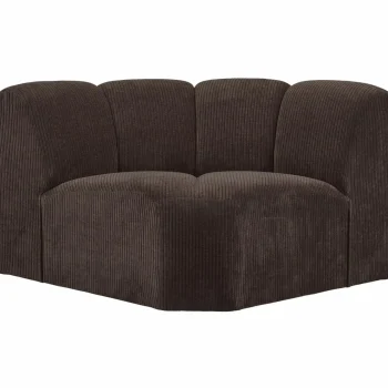 Fashion WOOOD Mojo Hoekelement Ribstof Bruin