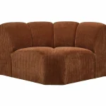 New WOOOD Mojo Hoekelement Ribstof Roestbruin