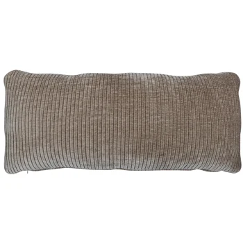 Fashion WOOOD Mojo Kussen Ribstof Donker Zand Donkerzand