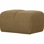 New WOOOD Mojo Poef 45x84x64 Cm Bouclé Geel/bruin Melange
