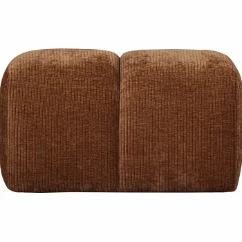 Clearance WOOOD Mojo Poef 45x84x64 Cm Ribstof Roestbruin