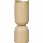 Sale WOOOD Mosi Vaas/plantenpot Fiber Clay Beige 75xø25 Cm