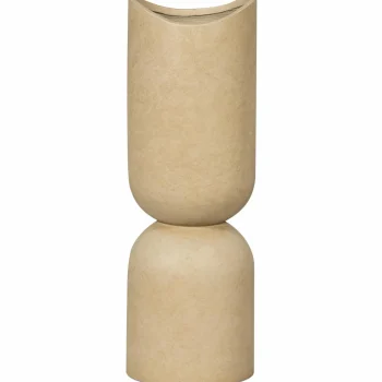 Sale WOOOD Mosi Vaas/plantenpot Fiber Clay Beige 75xø25 Cm