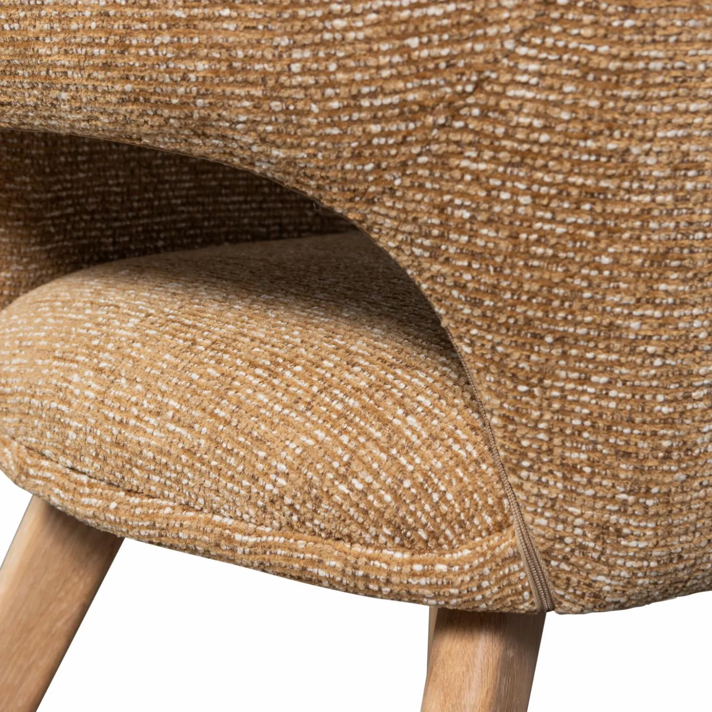 murat-eetkamerstoel-okergeel-m-vTGUaLuQ-6.webp Clearance WOOOD Murat Eetkamerstoel Geel Met Houten Poot Naturel Oker