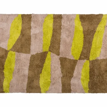 Best WOOOD Musa Vloerkleed Grafisch Dessin Naturel/geel 170x240 Cm