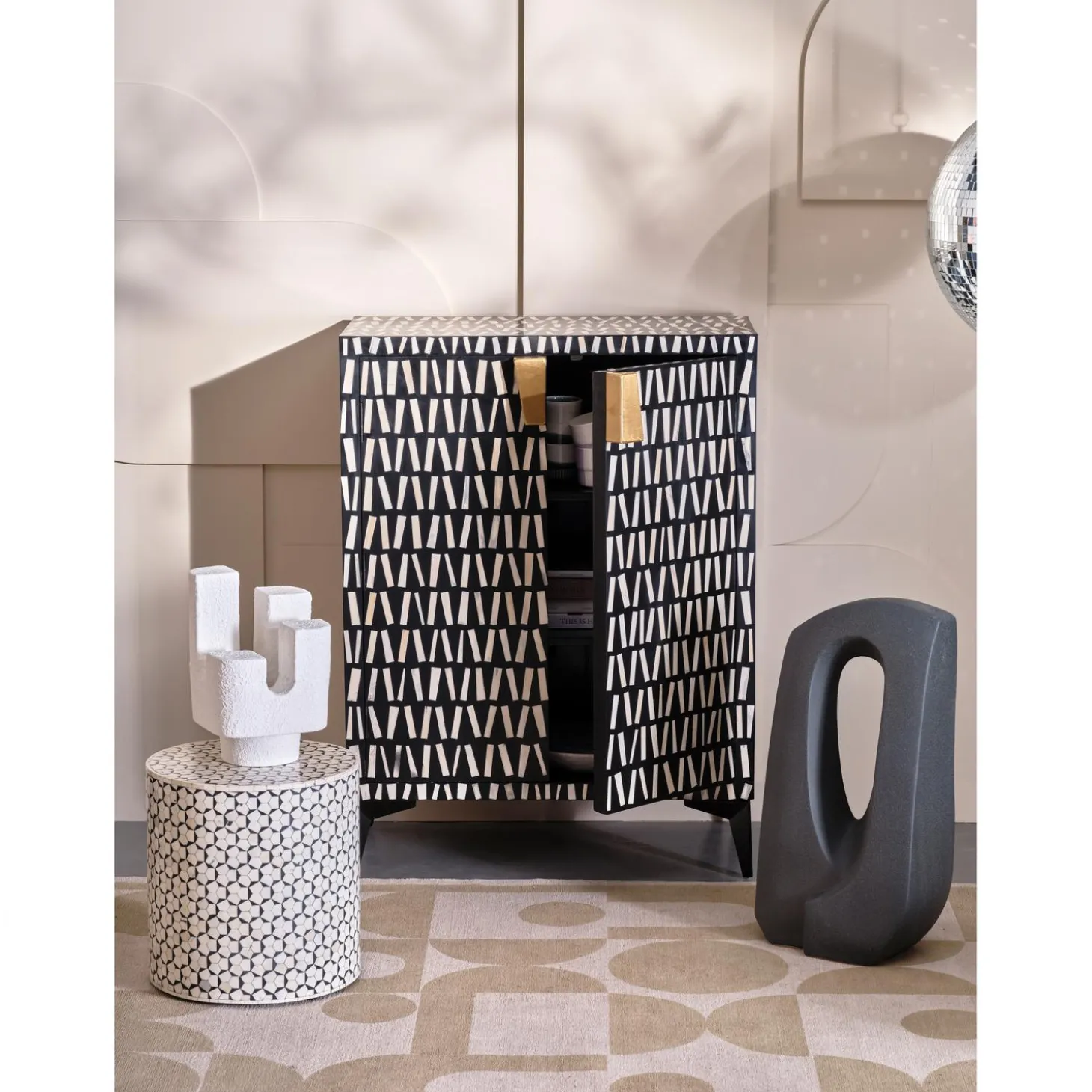 neva-bijzettafel-zwartwit-ezPzrMrm-2.webp Sale WOOOD Neva Bijzettafel Zwart/wit