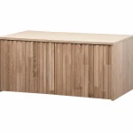 Sale WOOOD New Gravure Kistbank Eiken Blanke Lak Naturel
