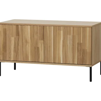 New WOOOD New Gravure Tv Meubel 100 Cm Eiken Blanke Lak Naturel