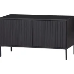 Sale WOOOD New Gravure Tv Meubel 100 Cm Grenen Zwart