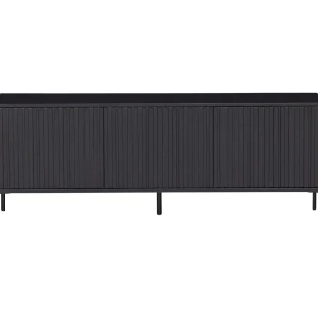 New WOOOD New Gravure Tv Meubel 150 Cm Grenen Zwart