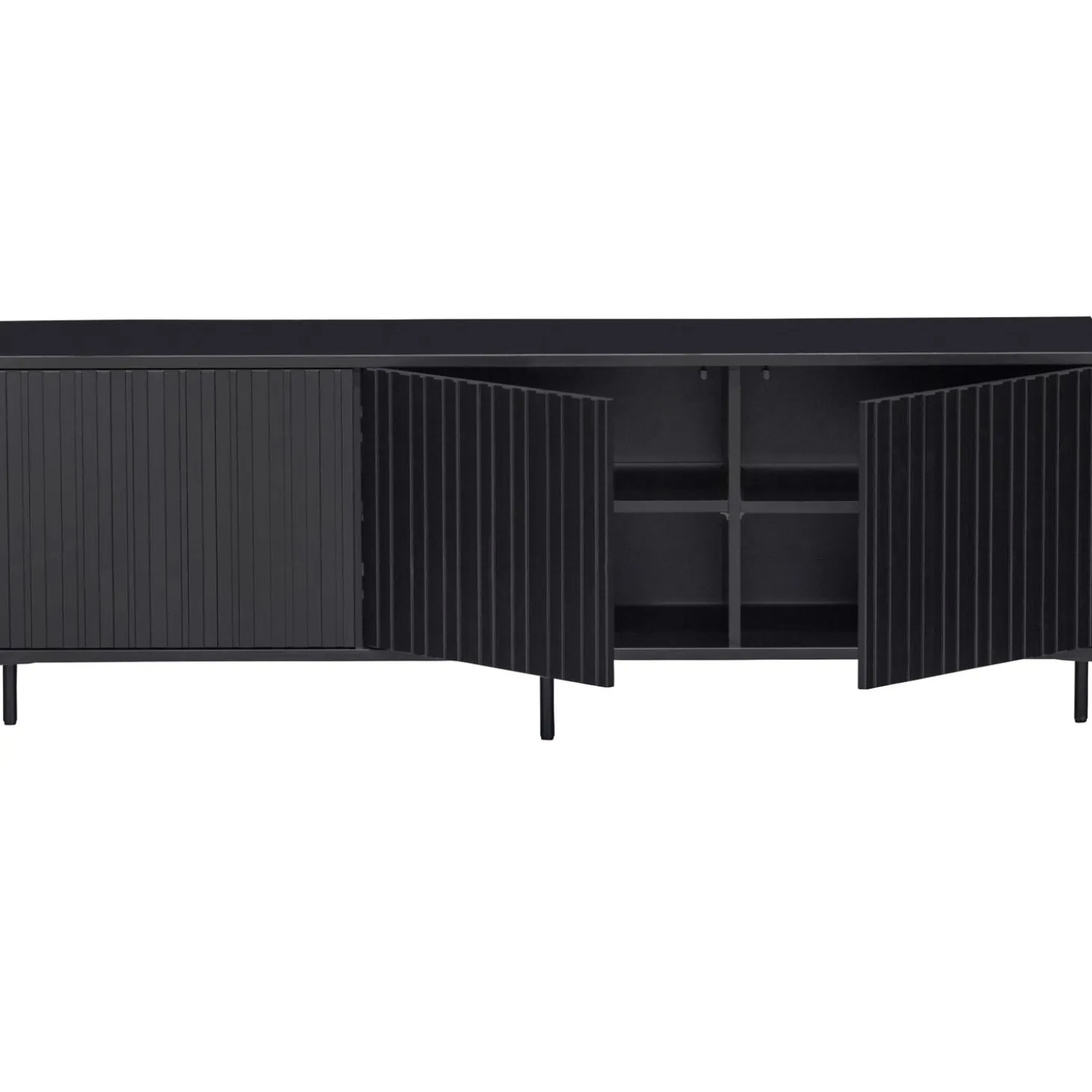 new-gravure-tv-meubel-150-cm-g-AyoGQspg-4.webp New WOOOD New Gravure Tv Meubel 150 Cm Grenen Zwart