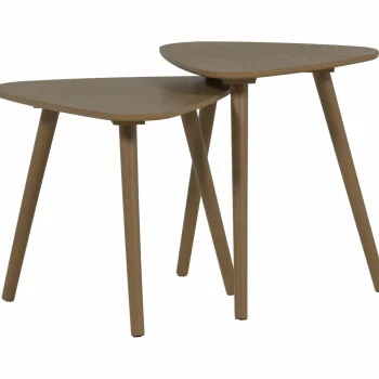 Discount WOOOD Nila Bijzettafels - Set Van 2 Mud