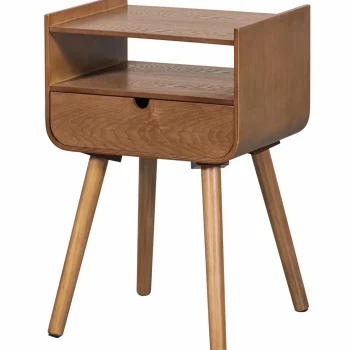 Clearance WOOOD Nils Nachtkastje/bijzettafel Hout Naturel