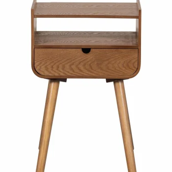 Clearance WOOOD Nils Nachtkastje/bijzettafel Hout Naturel