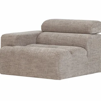 Fashion WOOOD Novi 1-zits Element Arm Links Naturel Melange