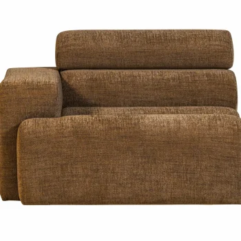 Online WOOOD Novi 1-zits Element Arm Links Karamelbruin Melange Karamel Melange