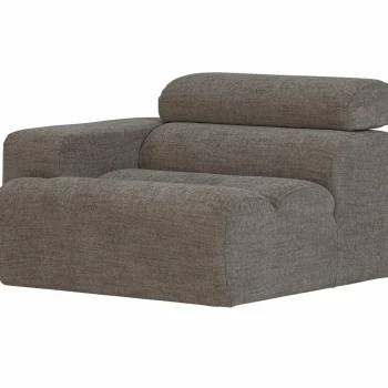 Online WOOOD Novi 1-zits Element Arm Links Grijs Melange