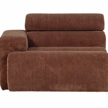 Outlet WOOOD Novi 1-zits Element Arm Links Ribstof Terra