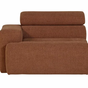 Fashion WOOOD Novi 1-zits Element Arm Links Bouclé Terra