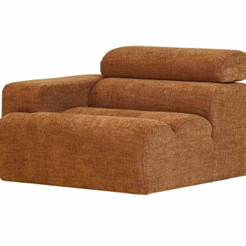 New WOOOD Novi 1-zits Element Arm Links Melange Oranje