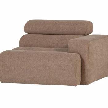 Fashion WOOOD Novi 1-zits Element Arm Rechts Bouclé Taupe
