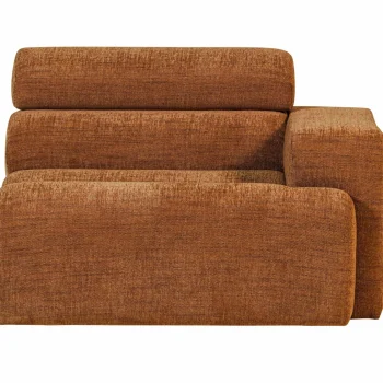 New WOOOD Novi 1-zits Element Arm Rechts Melange Oranje