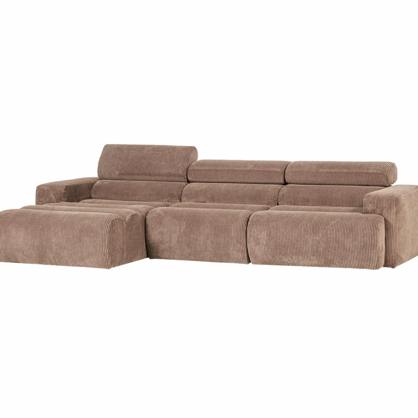 novi-chaise-longue-bank-links-JaNchdYe-2.webp Sale WOOOD Novi Chaise Longue Bank Links Ribstof Taupe