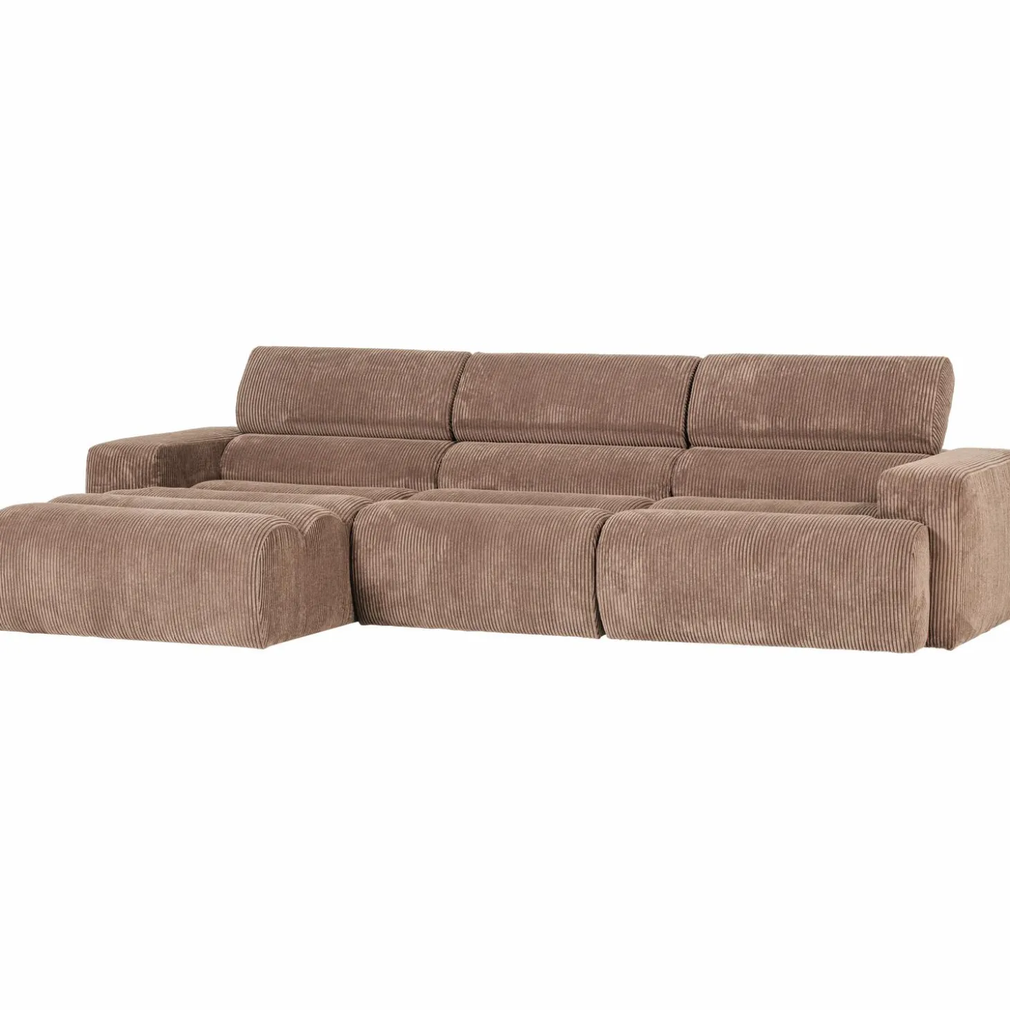 novi-chaise-longue-bank-links-JaNchdYe-3.webp Sale WOOOD Novi Chaise Longue Bank Links Ribstof Taupe