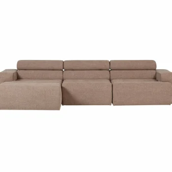 Outlet WOOOD Novi Chaise Longue Bank Links Bouclé Taupe